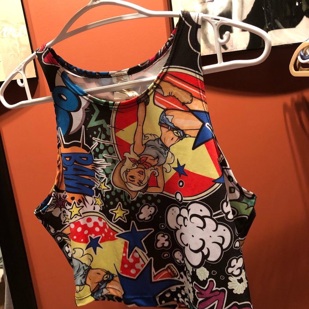 Comic Crop Top - Picture 2 of 2